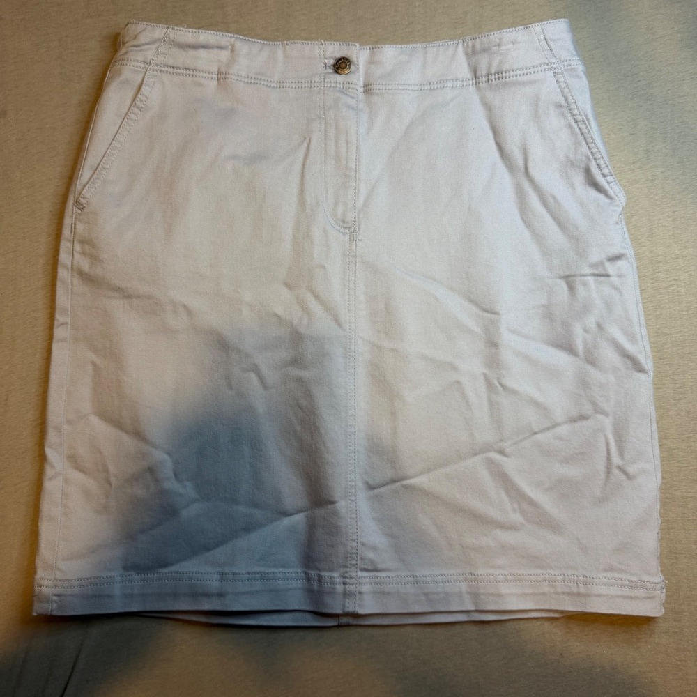 Talbots Womens Light Blue Denim Jean Skirt Size 14 NWT 40459539
